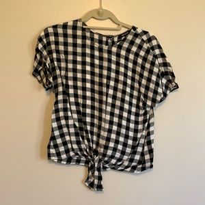 Madewell Plaid Casual Top